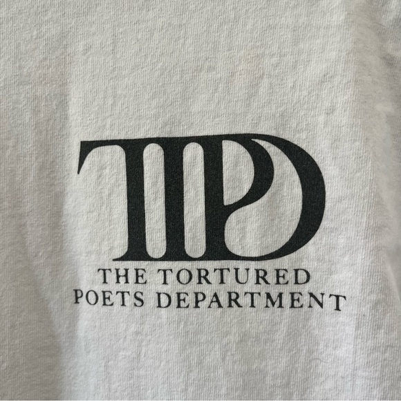 Taylor Swift T Shirt Women’s Medium Tortured Poets Department Graphic Tee - Picture 3 of 6